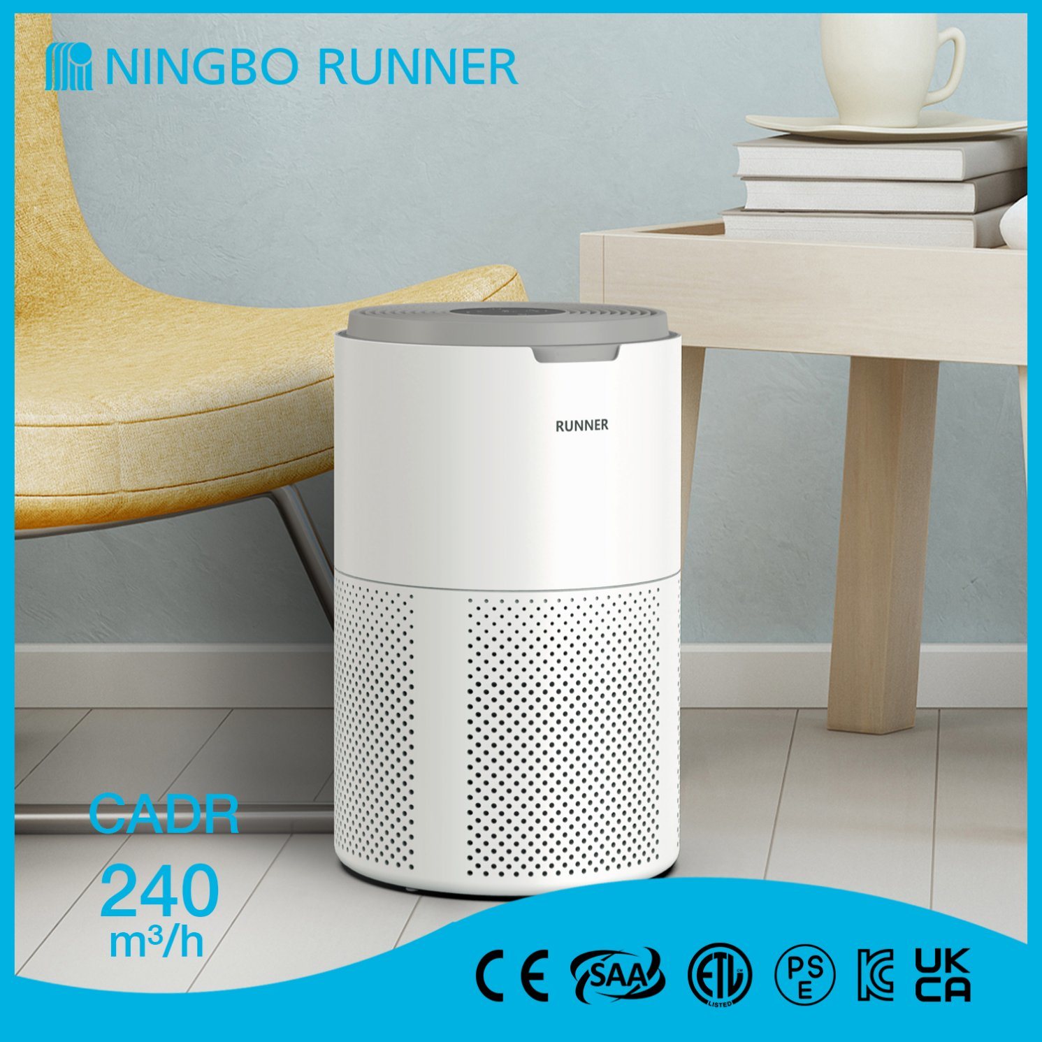 
                2023 New Developed with True HEPA and Pm2.5 Home Air Purifier
            