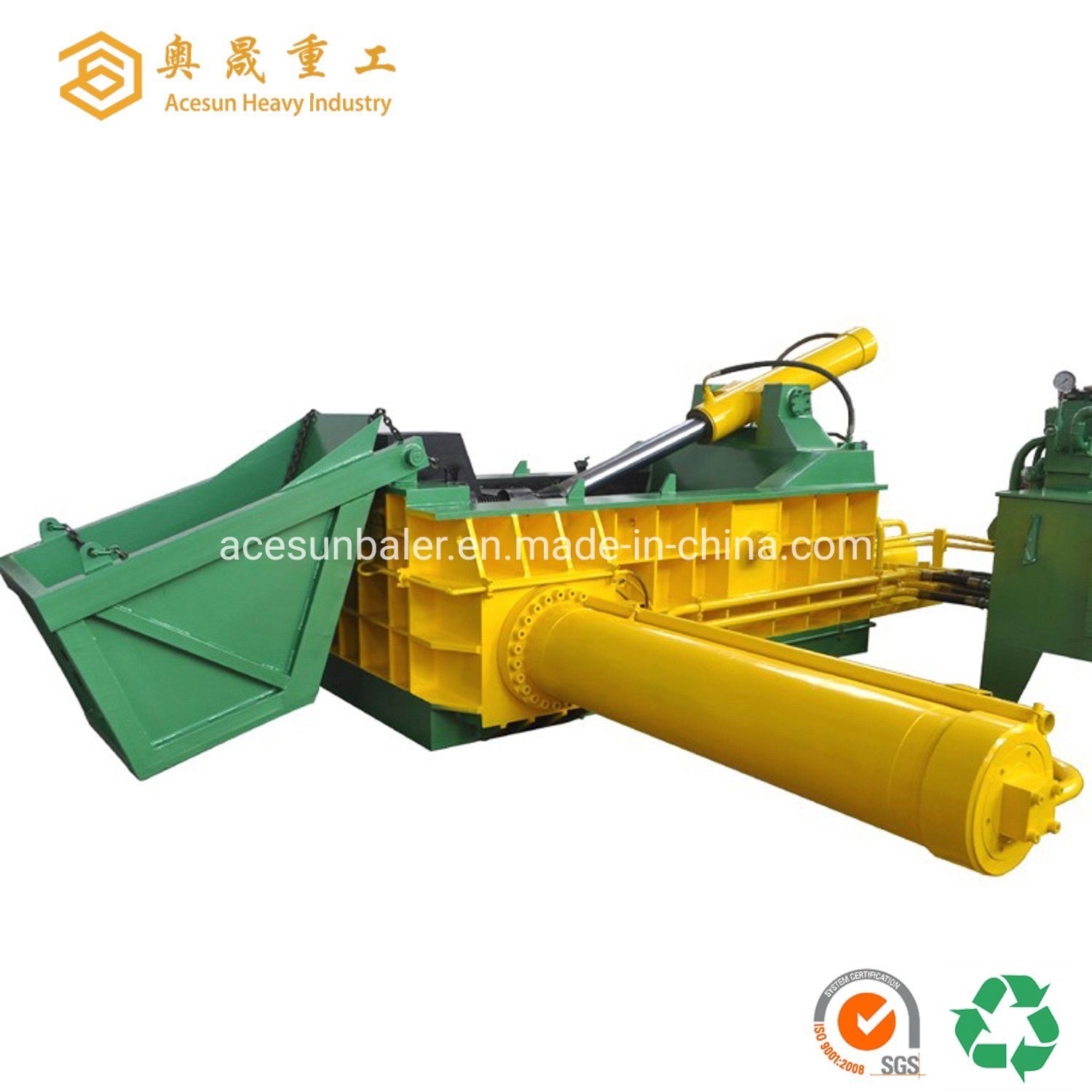 
                Non Ferrous Waste Metal Hydraulic Compacting Recycling Press Baler
            