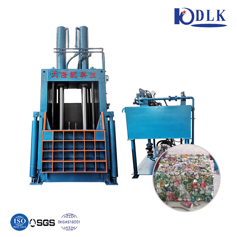 
                Monthly Deals Hydraulic Vertical Scrap Baler Waste Plastic Paper Press Baling Machi