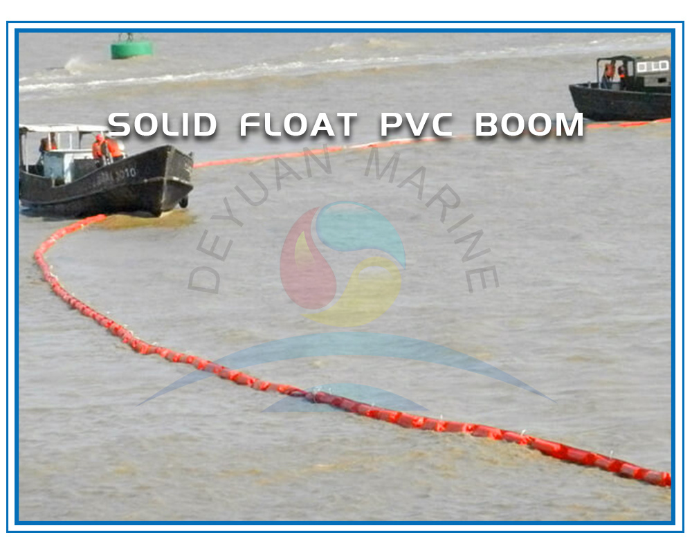 
                Orange Solid Float Type PVC Oil Containment Boom
            
