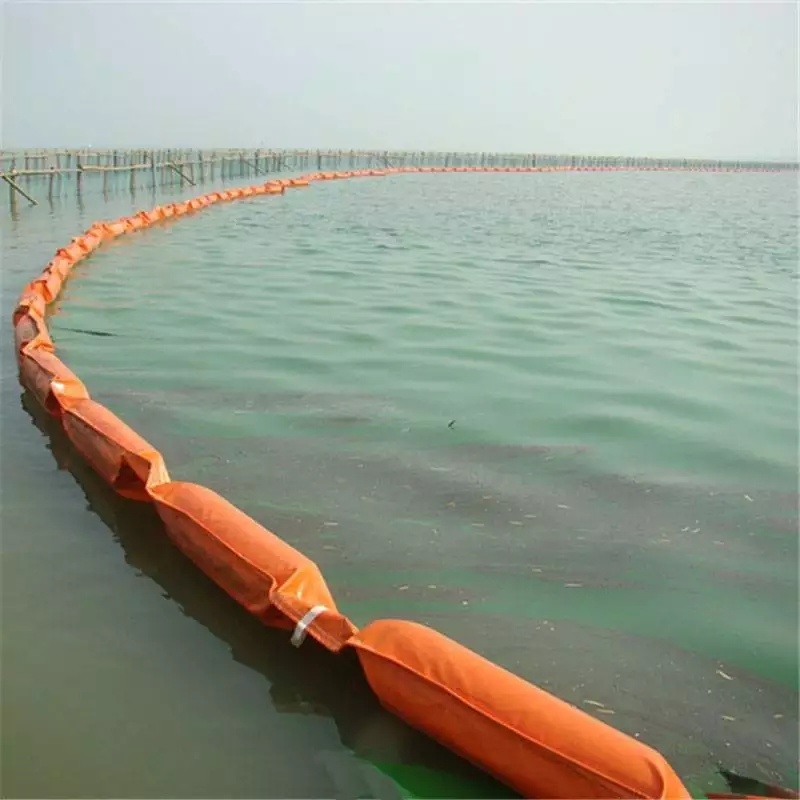 
                Factory Custom Good Stability Seaweed Fence Barrier PVC Solid Float Oil Spill Conta