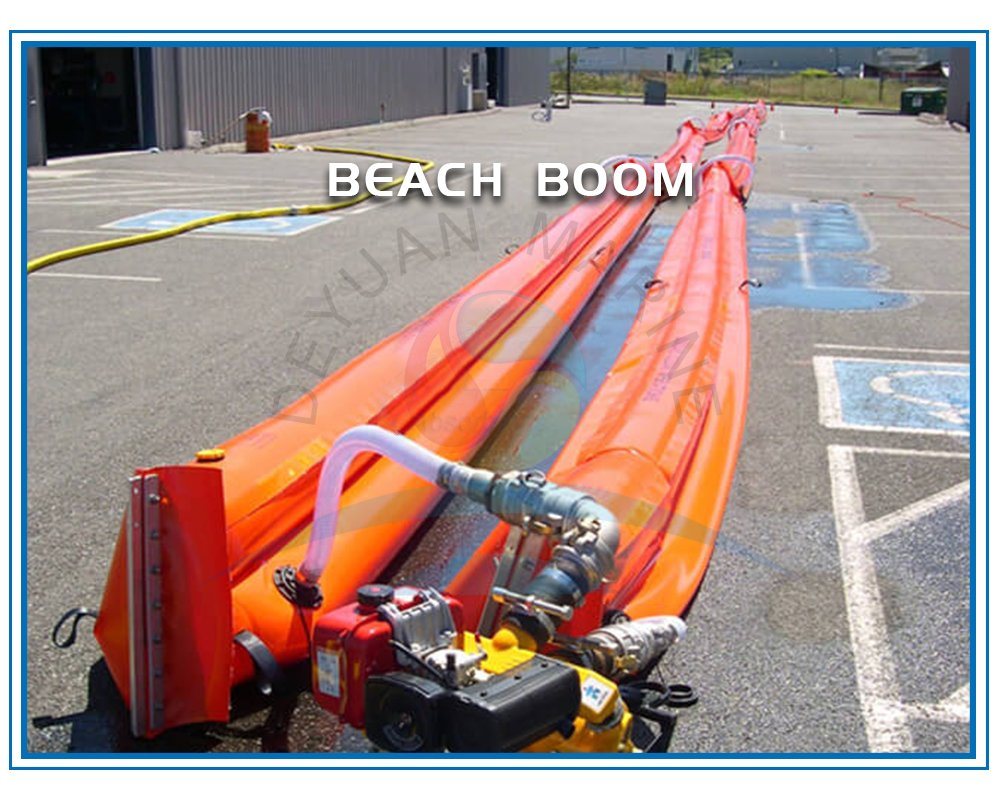 
                Water-Filled Shoreseal Boom for Ports and Terminals Orange Color
            