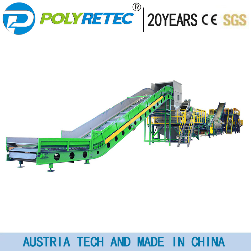 
                Fully Automatic Pet PP HDPE PE Plastic Bottle Crushing Hot Washing Drying Recycle M