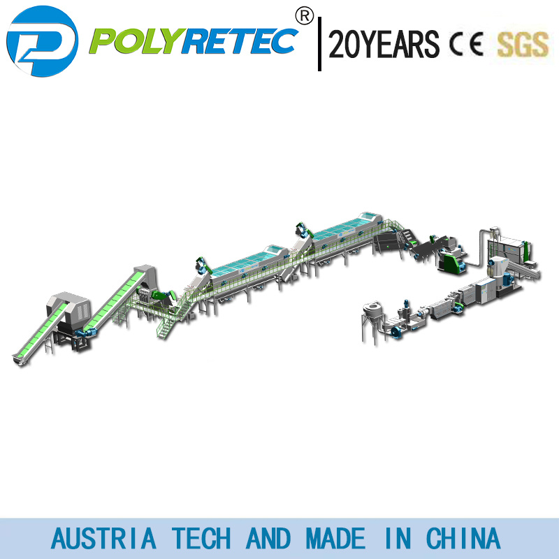 
                Waste Plastic Recycling Machine Post Consumer PE PP LDPE HDPE LLDPE Agriculture Pac