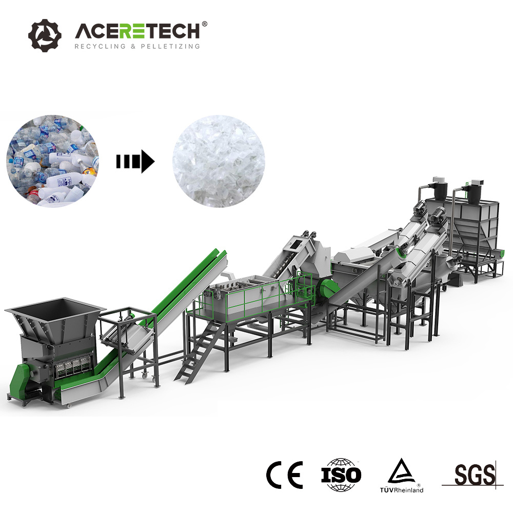 
                Quality Assurance Waste Plastic Pet Bottles Washing Recycling Line
            