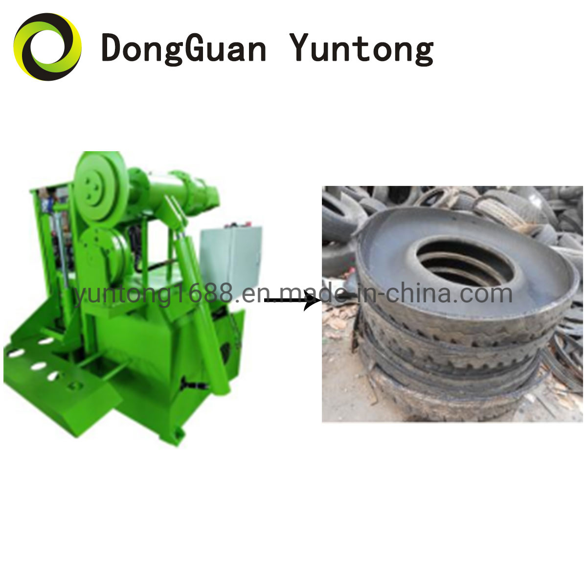 
                Waste Scrap and Old Tyre Recycling Cutting Machine
            